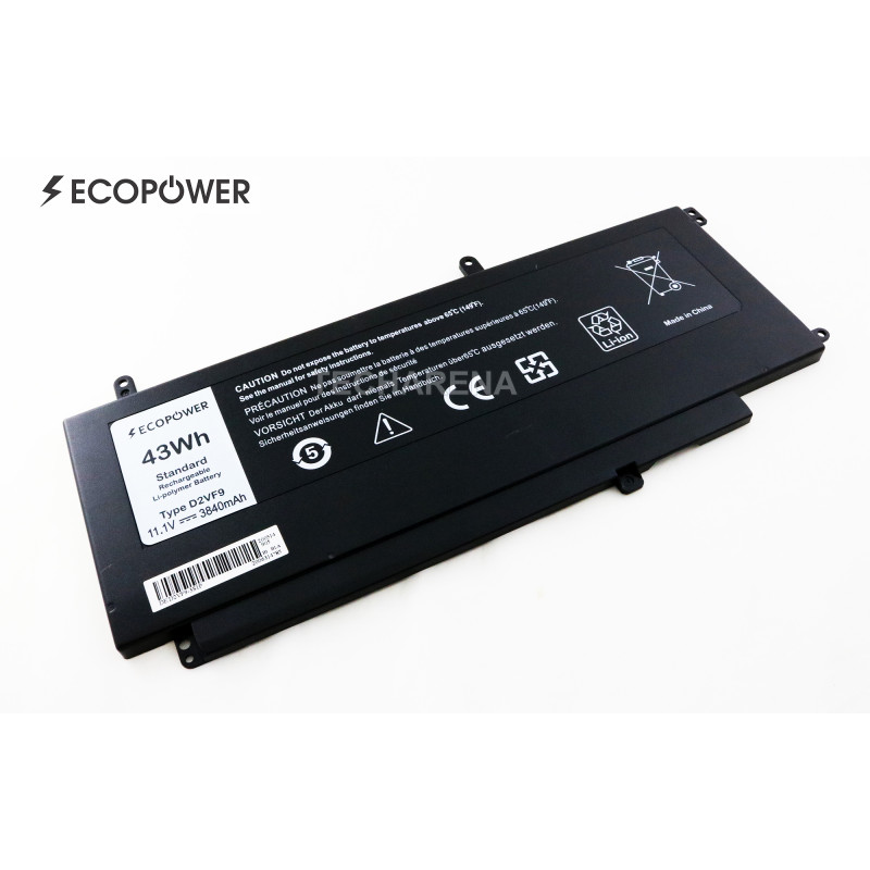 Dell D2VF9 4P8PH EcoPower battery 43Wh Dell D2VF9 4P8PH EcoPower battery 43Wh