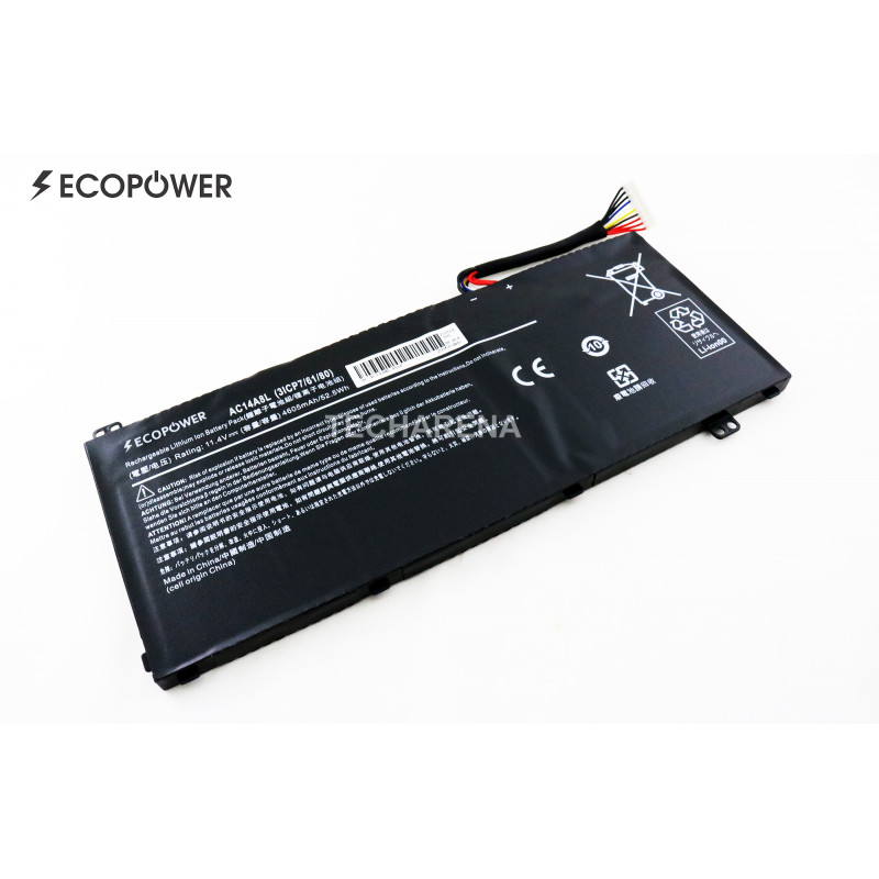 Acer AC14A8L EcoPower baterija 52.5Wh