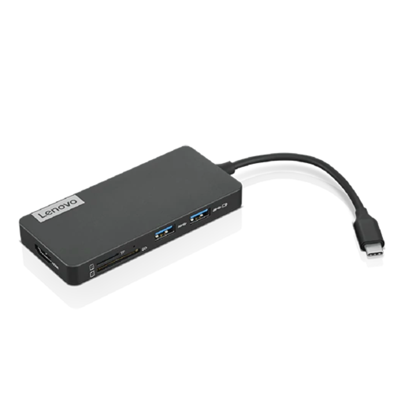 Lenovo USB-C 7-in-1 Hub USB Hub, USB 3.0 (3.1 Gen 1) ports quantity 2, USB 2.0 ports quantity 1, HDMI ports quantity 1