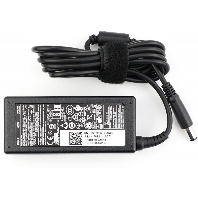 Dell laptop charger LA65NS2-01 65W 19.5V 3.34A 7.4mm connector