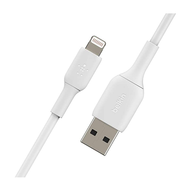 Belkin Lightning to USB-A Cable 2m BOOST CHARGE Polyvinyl Chloride, White