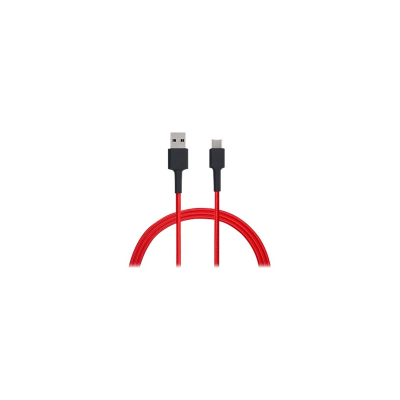 XIAOMI Mi Type-C USB-C Braided Cable Red BAL, laidas/kabelis,raudonas