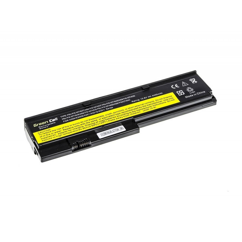 Lenovo 42T4647 42T4536 42T4537 ThinkPad x200 x201 GC 6-cell 4400mAh battery
