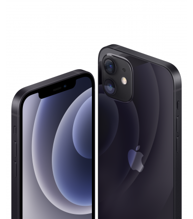 Apple iPhone 12 Black, 6.1 ", XDR OLED, 2532 x 1170 pixels, Hexa-core, Internal RAM 4 GB, 64 GB, Single SIM, Nano-SIM and eSIM, 