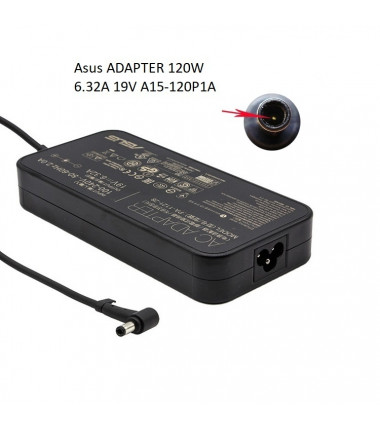 Asus A15-120P1A 19v 6.32 4.5*3.0 originalus įkroviklis 120w