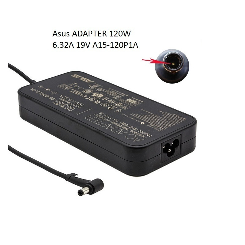 ASUS A15-120P1A Zenbook FLIP Vivobook 19V 6.32 4.5x3.0 genuine charger 120W