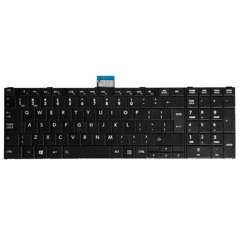 Toshiba Satellite PRO C850 C855 C850D C870 L850 L855 juoda UK klaviatūra