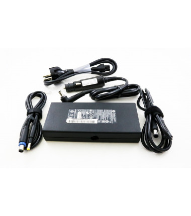 Hp Slim Combo universalus automobilinis ir buitinis įkroviklis (2 in 1) 90w + USB (RFB)