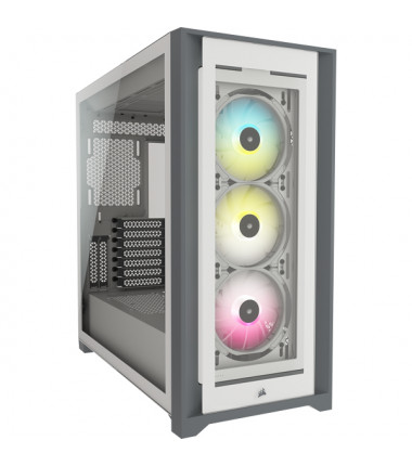 Corsair ATX PC Smart Case 5000X RGB Side window, White, Mid-Tower, Power supply included No
