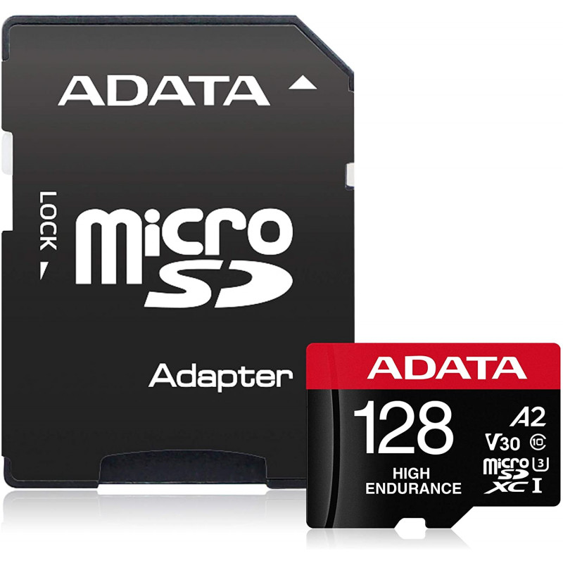 ADATA AUSDX128GUI3V30SHA2-RA1 Memory Card 128 GB, MicroSDXC, Flash memory class 10, Adapter, 80 MB/s, 100 MB/s