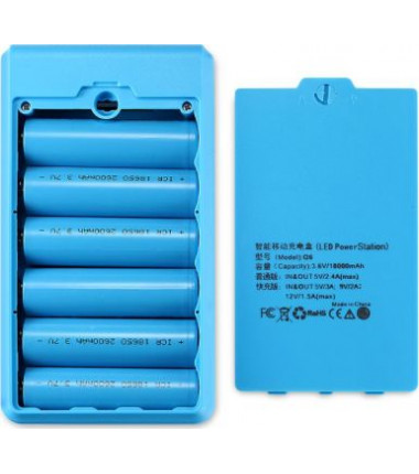 Fast-charging Light Blue Power Bank Case
