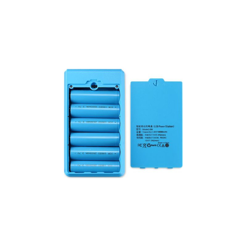 Fast-charging Light Blue Power Bank Case
