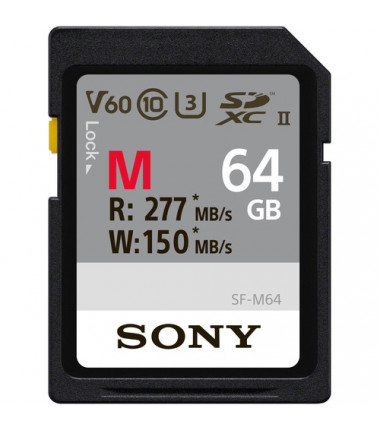 Sony SF-M64 64 GB, SDXC, Flash memory class 10