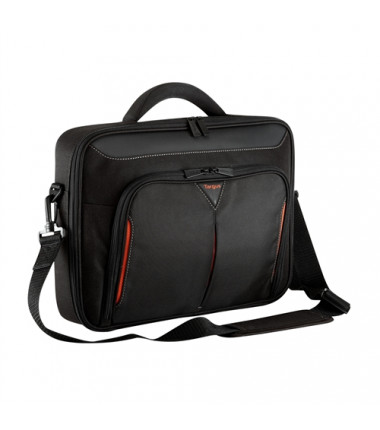 Targus Classic+ Fits up to size 15.6 ", Black/Red, Shoulder strap, Messenger - Briefcase
