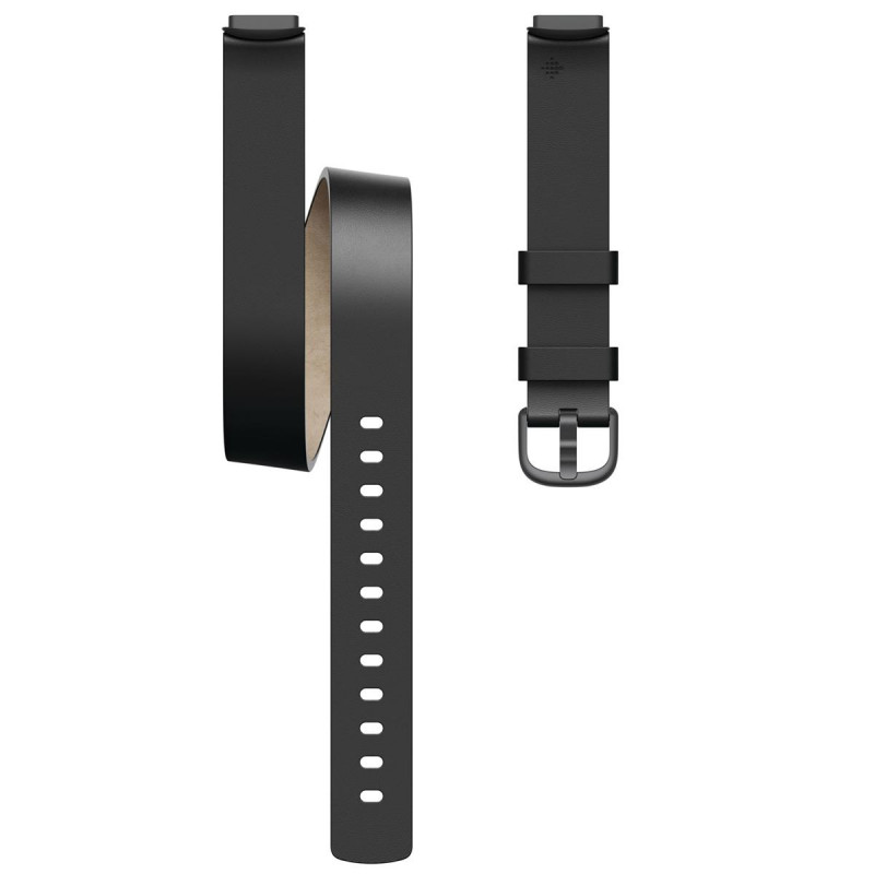 Fitbit  Luxe Accessory Double Leather Wrap, One size, Black
