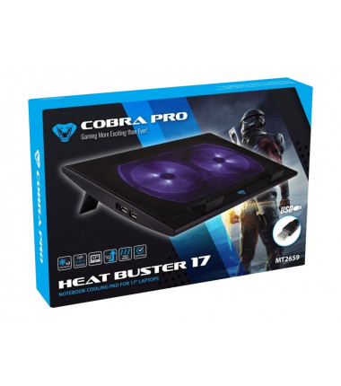 MEDIATECH MT2659 HEAT BUSTER 17 - NOTEBOOK COOLING PAD FOR 15,5 -17 LAPTOPS