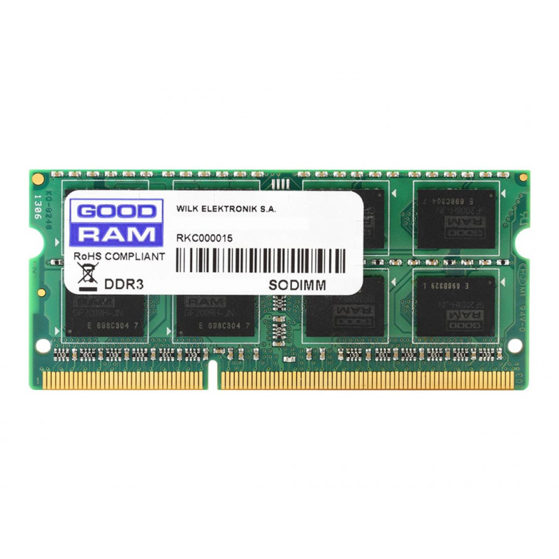 GOODRAM GR1333S364L9S/4G GOODRAM DDR3 4GB 1333MHz CL9 SODIMM 1.5V (512x8)
