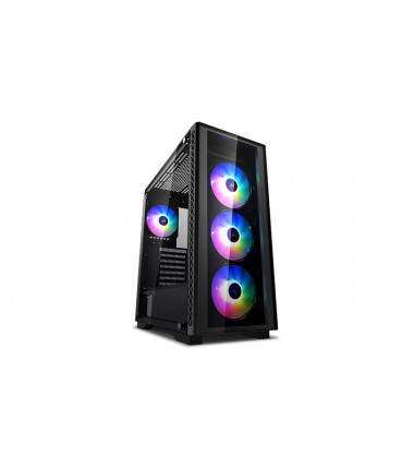 Deepcool MATREXX 50 Black, E-ATX, 7, USB 3.0 x 1, USB 2.0 × 2, Audio x 1, Mic × 1, ABS+SPCC+Tempered Glass, 1 × 120mm A-RGB fan
