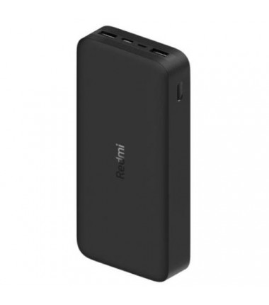 Xiaomi Redmi Fast Charge Power Bank 20000 mAh, Black, 18 W