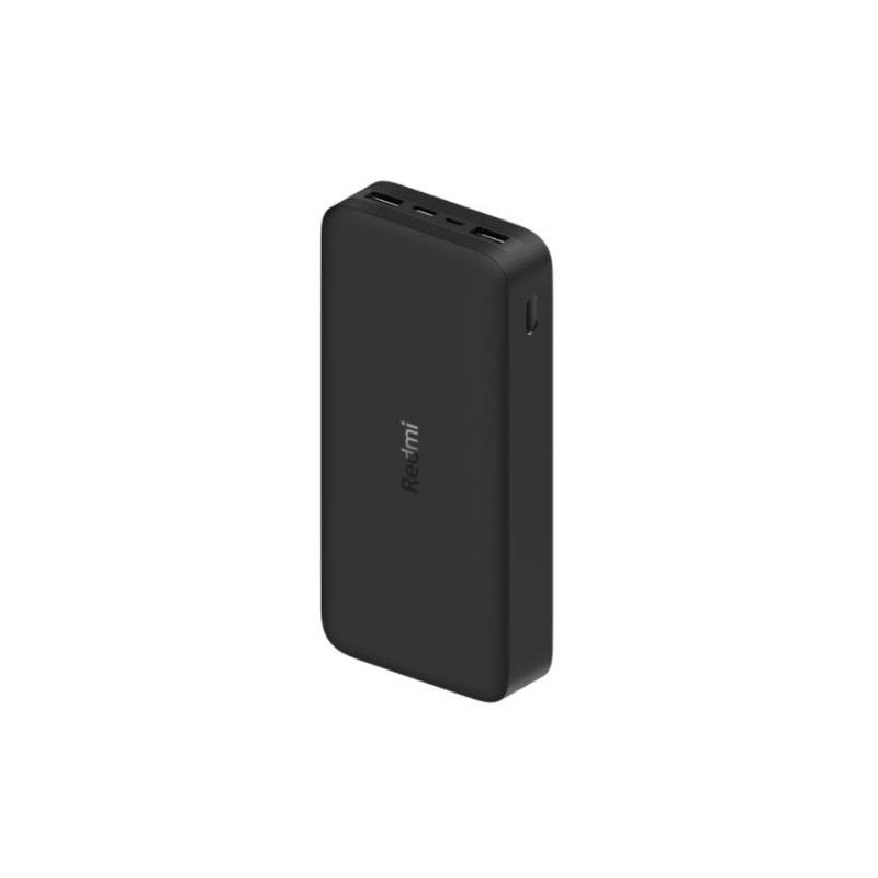Xiaomi Redmi Fast Charge Power Bank 20000 mAh, Black, 18 W
