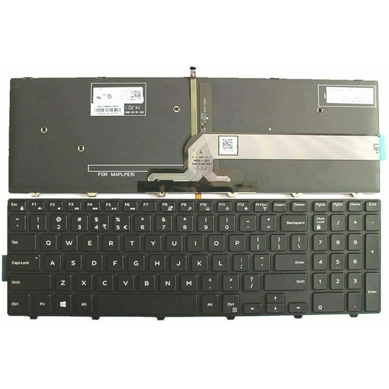 Dell 51CHY 051CHY NSK-LR0BW 1D 490.00H07.0A1D originali US klaviatūra su pašvietimu