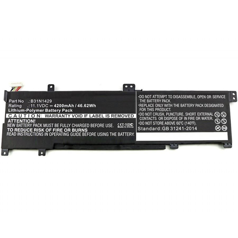 ASUS battery B31N1429 A501 K501 47Wh cp