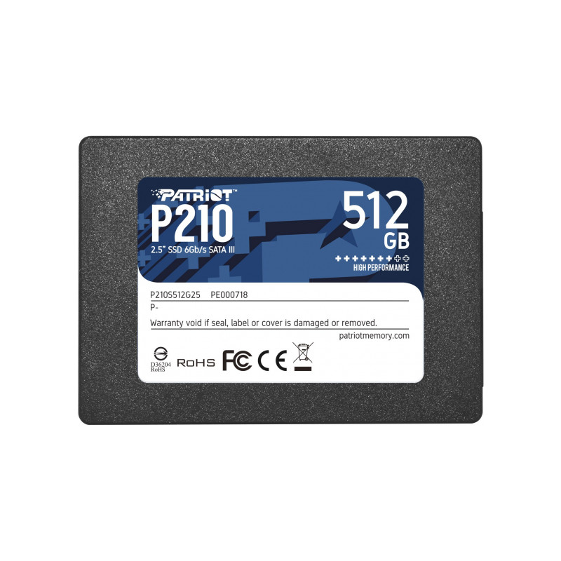 PATRIOT P210 SSD 512GB SATA 3 Internal Solid State Drive 2.5inch