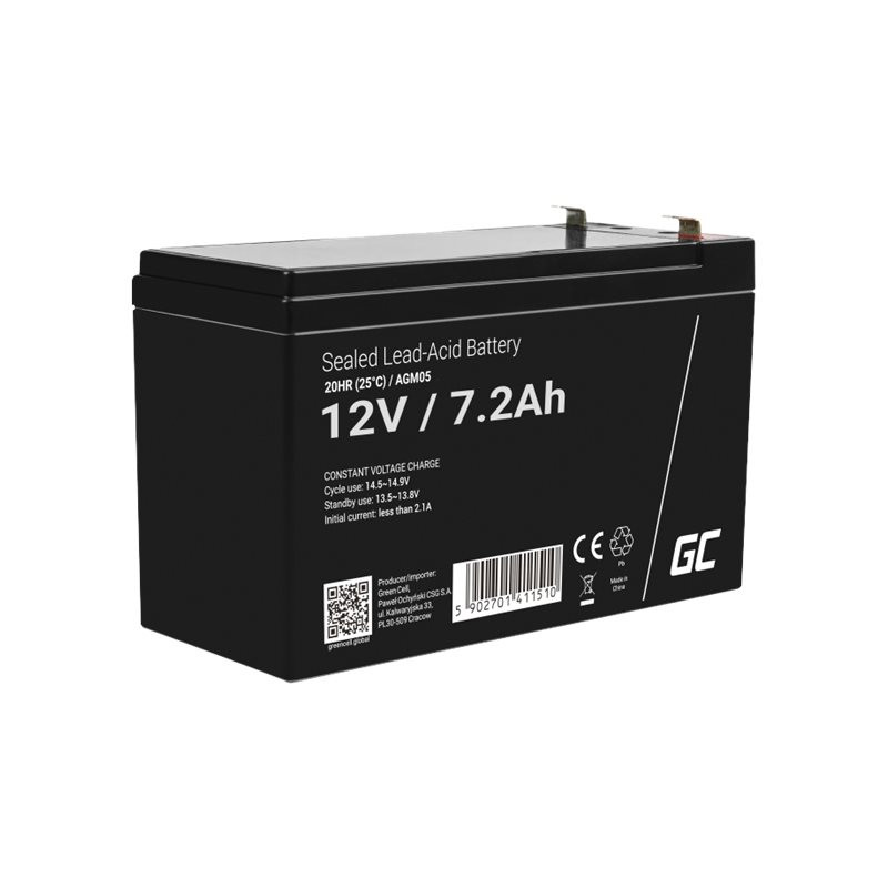 GREEN CELL ups baterija AGM 12V 7.2AH