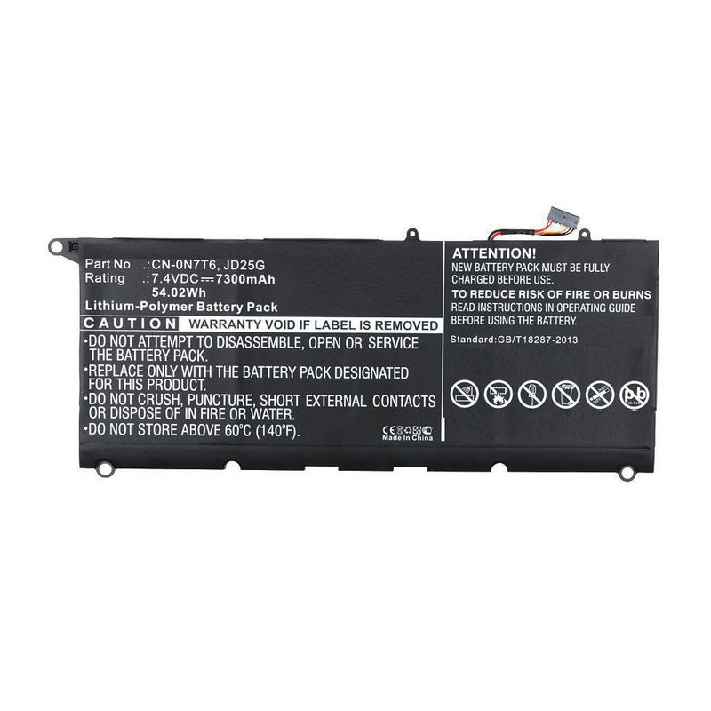 Dell battery JD25G 90V7W XPS 13 9343 9350 5400mAh 40Wh CP