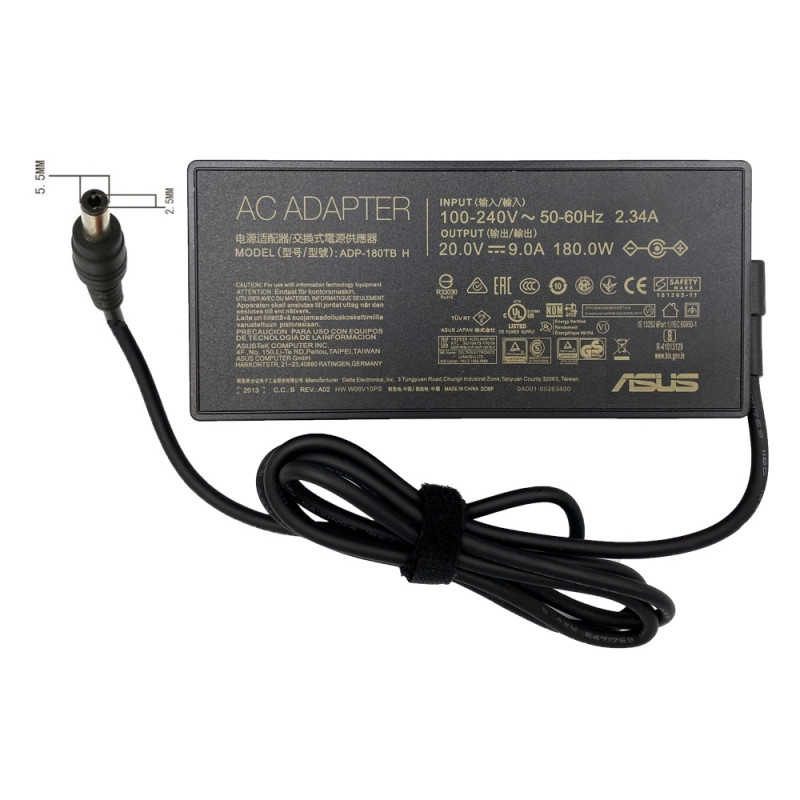 ASUS MSI genuine charger A17-180P4B ADP-180TB H 20V 9A 180W 5.5x2.5 ASUS MSI genuine charger A17-180P4B ADP-180TB H 20V 9A 180W 5.5x2.5