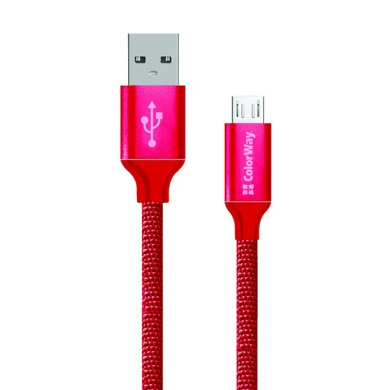 ColorWay USB cable MicroUSB 1m 2.1A red