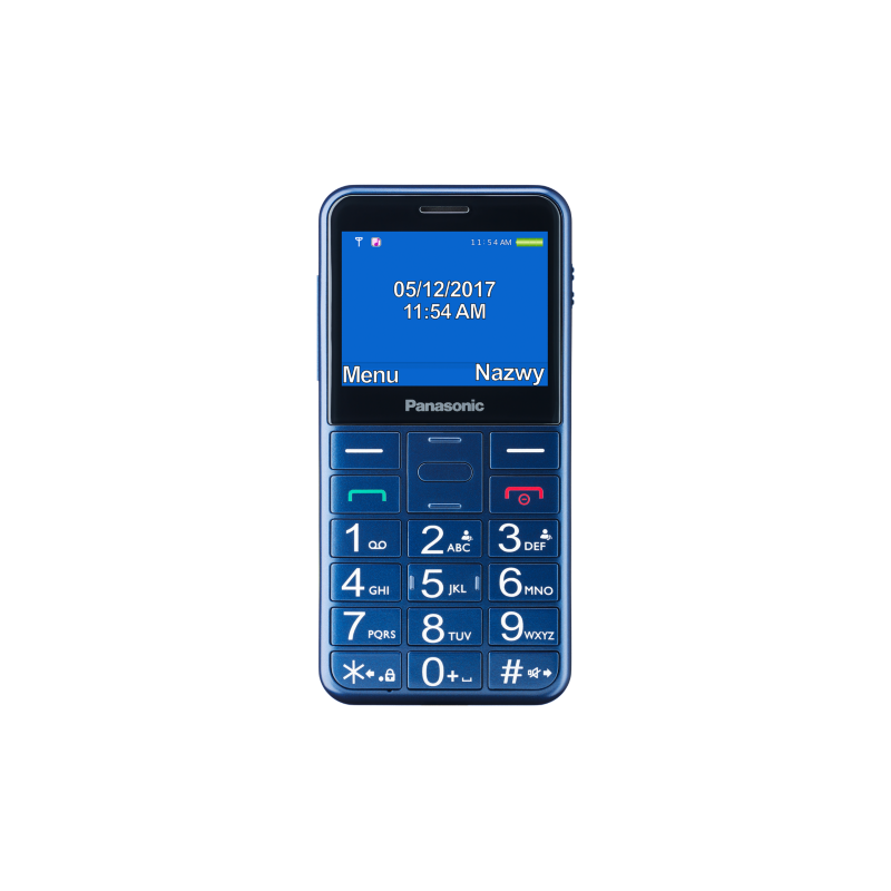 Panasonic KX-TU155EXC Easy Use Mobile Phone, Blue