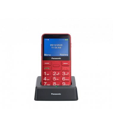 Panasonic KX-TU155EXR Easy Use Mobile Phone, Red