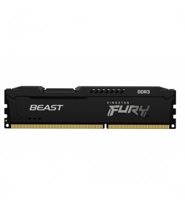 Kingston Fury Beast 8GB DDR3, 1600 MHz, CL10, Non ECC DIMM, Black