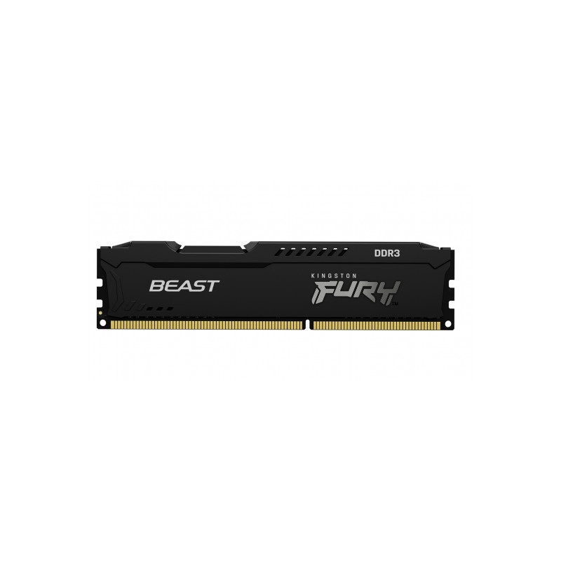 Kingston Fury Beast 8GB DDR3, 1600 MHz, CL10, Non ECC DIMM, Black
