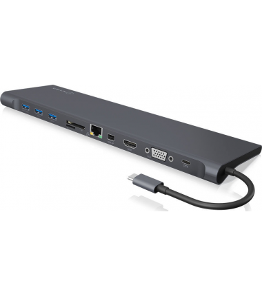 ICY BOX IB-DK2102-C USB Type-C Notebook DockingStation with triple video port