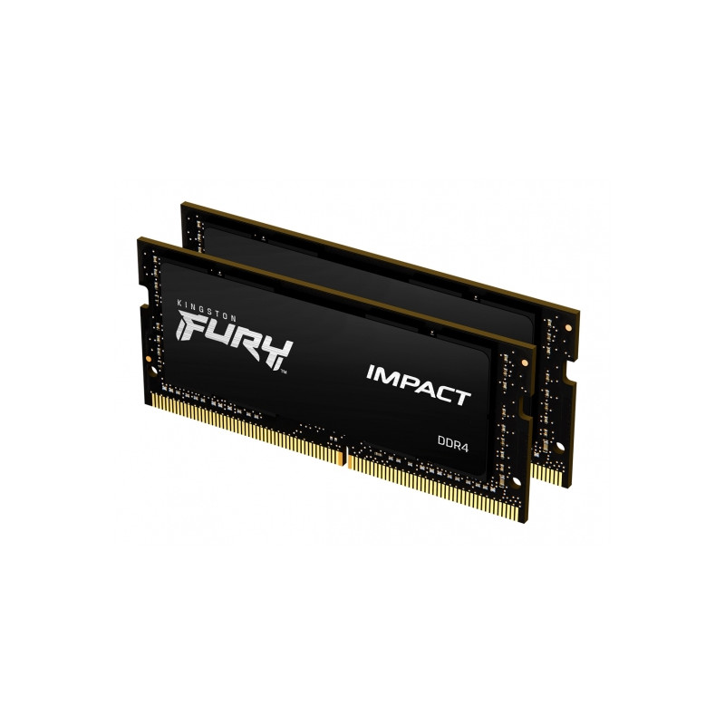 Kingston Fury Impact 16GB DDR4, 2666MHz, CL15, Non ECC DIMM (2x8)