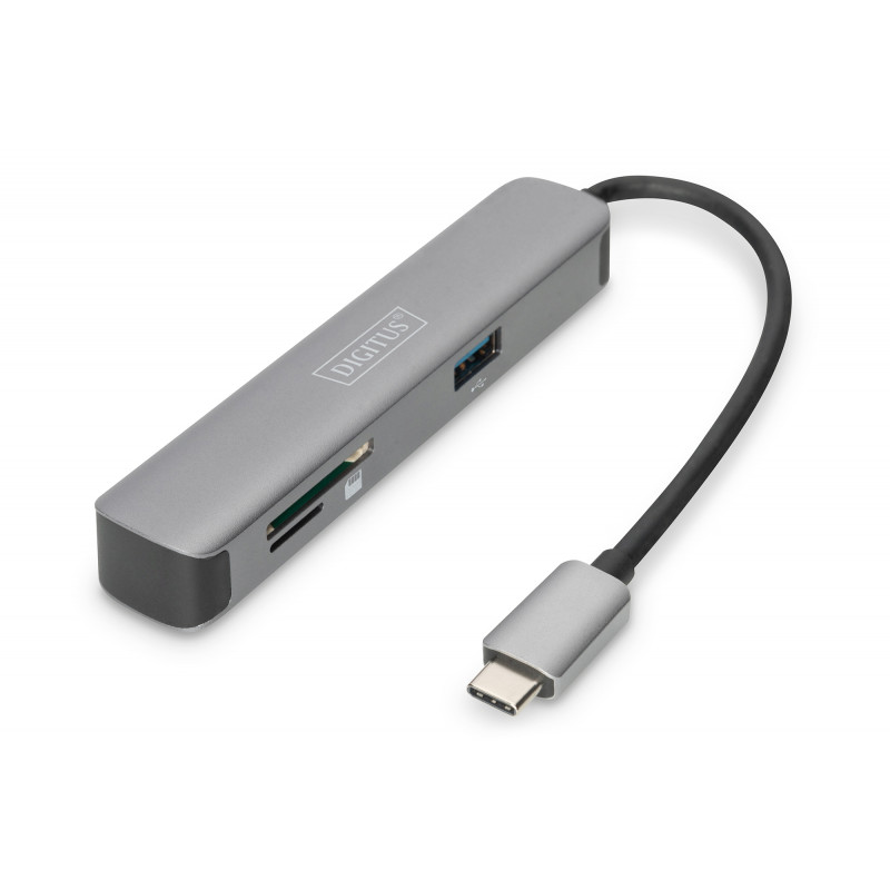 DIGITUS USB-C Dock, 4K/30Hz HDMI/2x USB-A /SD/MicroSD