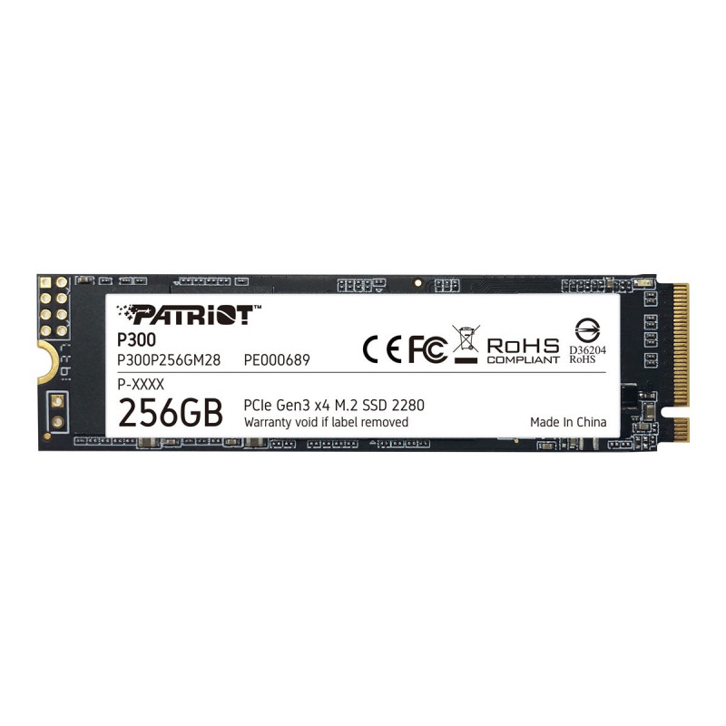 PATRIOT P300 256GB M2 2280 PCIe SSD GEN3 X4 NVME