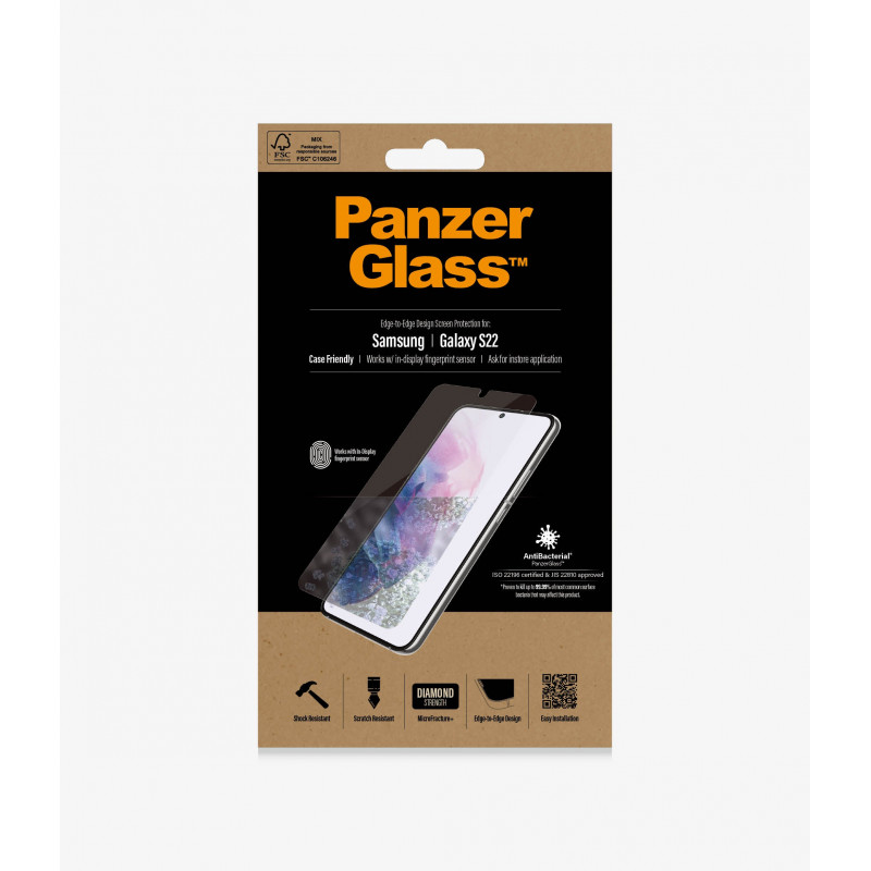 PanzerGlass Samsung Galaxy S22 Case Friendly, Black AB