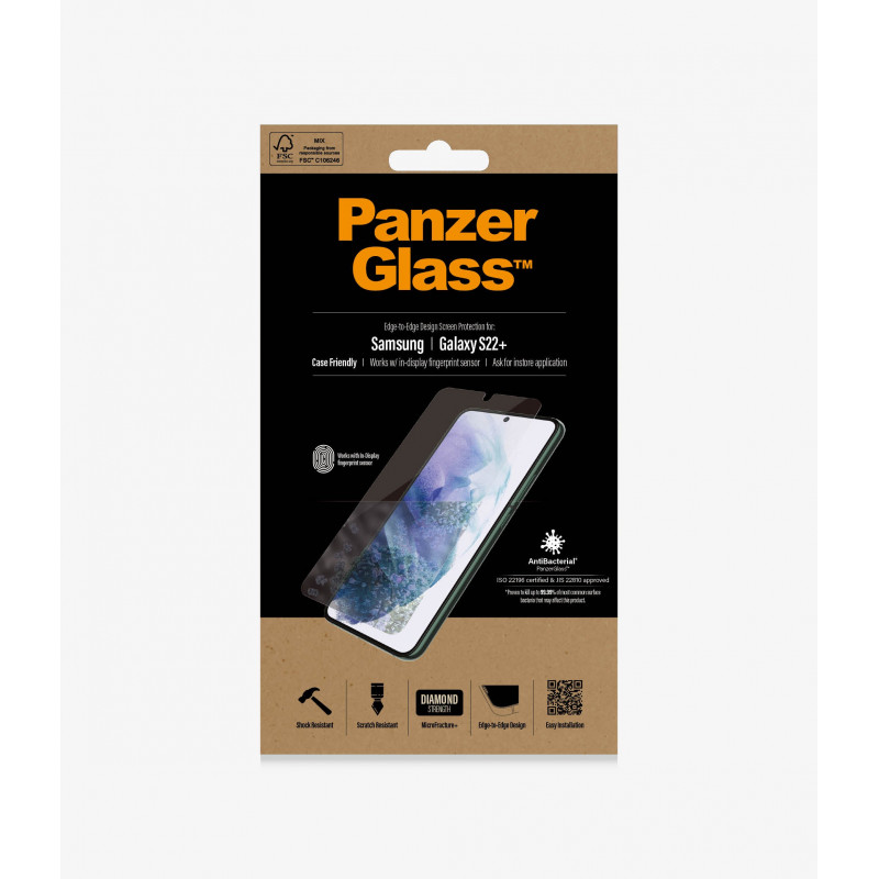 PanzerGlass Samsung Galaxy S22+ Case Friendly, Black AB