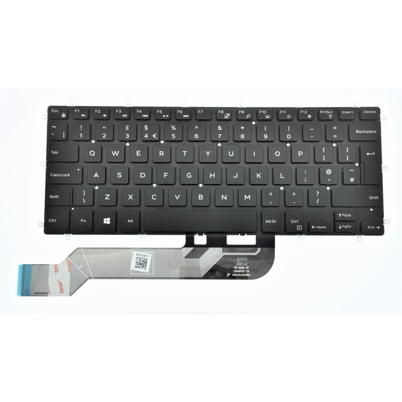 Dell J8YTG 0J8YTG genuine UK keyboard backlit