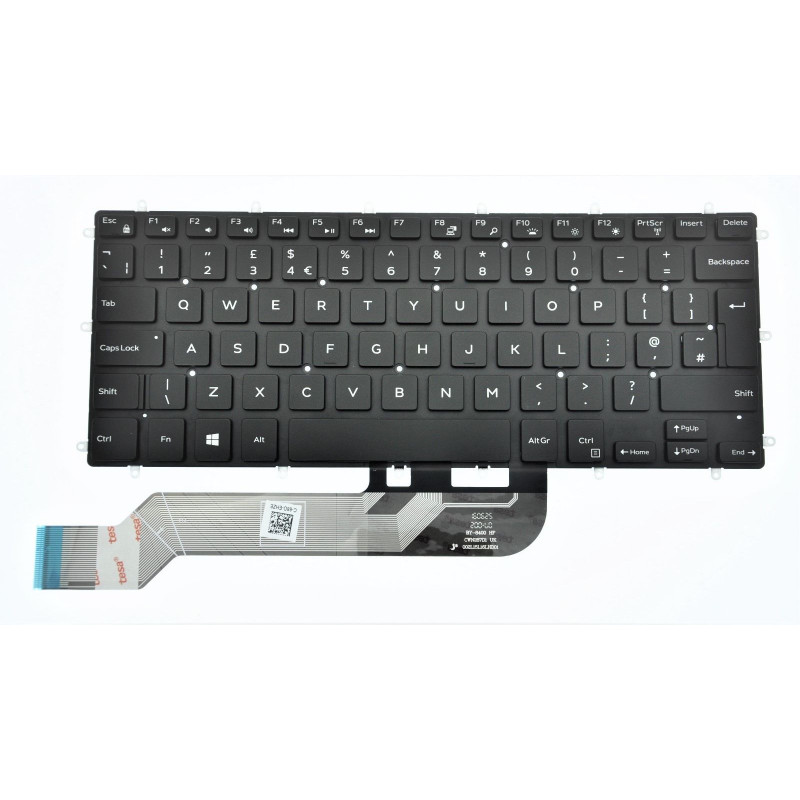 Dell  J8YTG 0J8YTG originali UK klaviatūra su pašvietimu