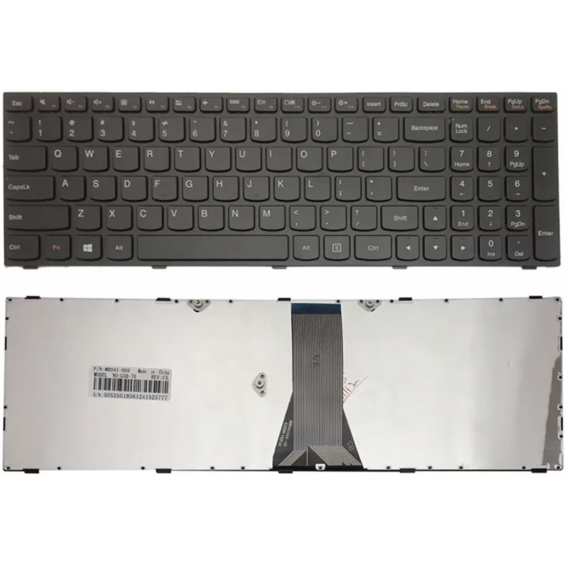Lenovo G50-30 G50-45 G50-70 G50-80 G70-70 G70-80 Z50-70 Z50-75 Ideapad E50-70 US klaviatūra