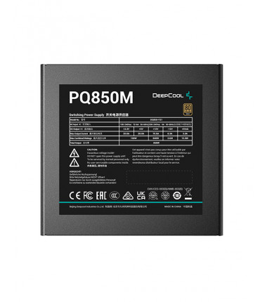 Deepcool PQ850M ATX12V V2.4, 850 W, 80 PLUS Gold Certified