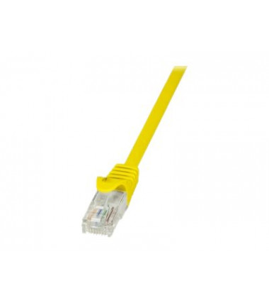 RJ45 tinklo 10m. long - Patchcord CAT 5e UTP yellow / grey RJ45 cable
