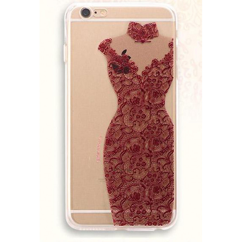 Raudona suknelė dėklas iPhone 6