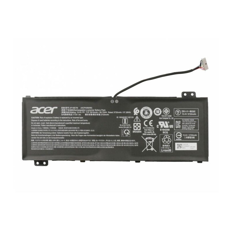 Acer genuine battery AP18E7M KT.00407.009 ConceptD Nitro Predator 58.75Wh