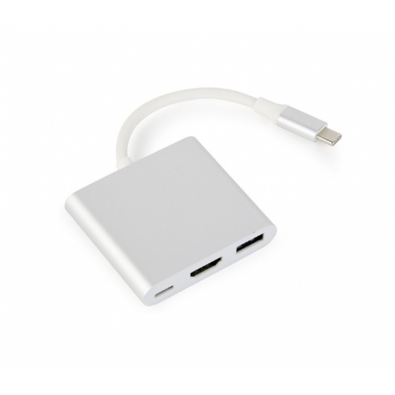 Adapteris USB-C to HDMI USB-A USB-C - jungčių stotele