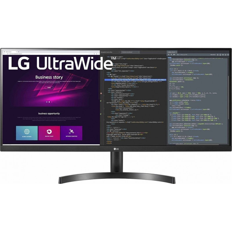 LG UltraWide Monitor 34WN700-B 34 ", IPS, 3440 x 1440 pixels, 21:9, 5 ms, 300 cd/m², Black